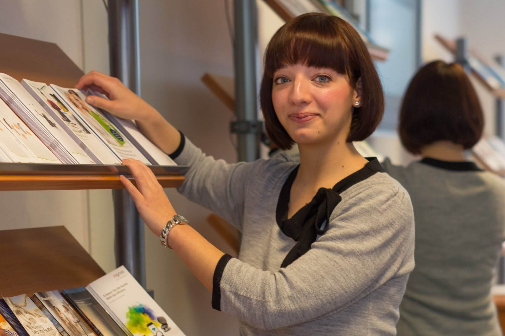 Nicole Nowak bei der Arbeit